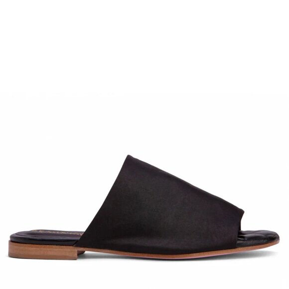 April Stretch Satin Flat Sandal - Picture 2 of 7